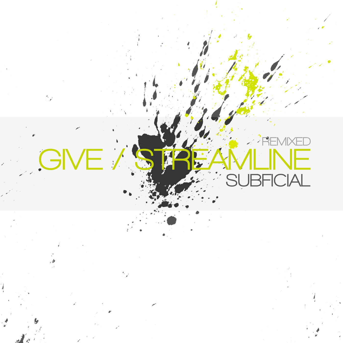 Subficial give-streamline remixed front cover